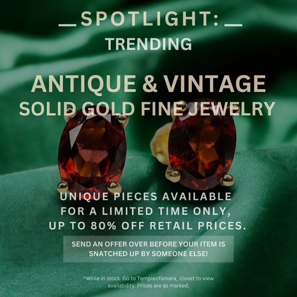 Vintage Estate & Antique Fine Jewelry Sale! Solid Gold 10k 14k 18k Fast Shipping